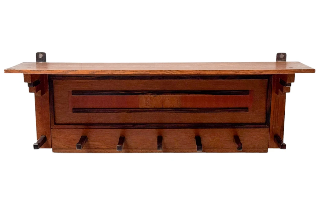 Two Art Deco Modernist Coat Racks by P.E.L. Izeren for De Genneper Molen